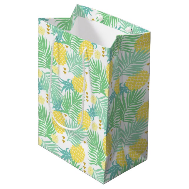 Pineapple Medium Gift Bag (Front Angled)