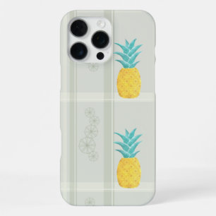 Pineapple meets Plaid iPhone 16 Pro Max Case
