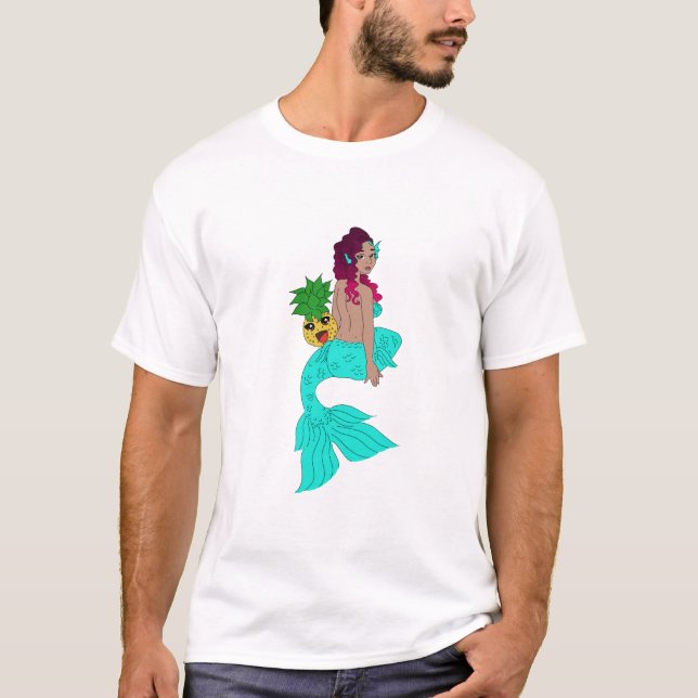 Pineapple & Mermaid T-Shirt (Front)