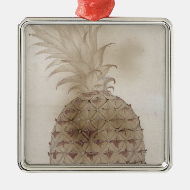 Pineapple, Metal Ornament (Front)