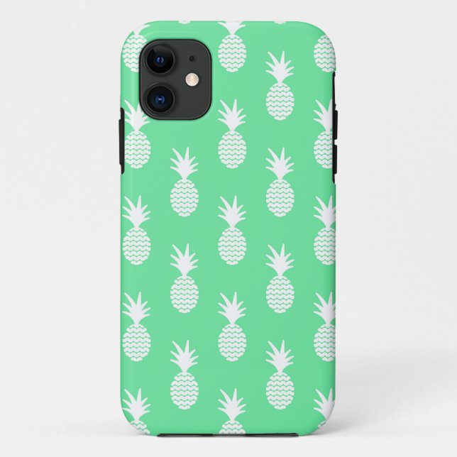 Pineapple Mint Pattern Case-Mate iPhone Case (Back)