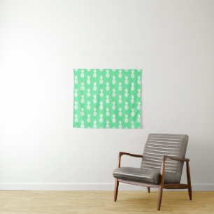 Pineapple Mint Pattern Tapestry