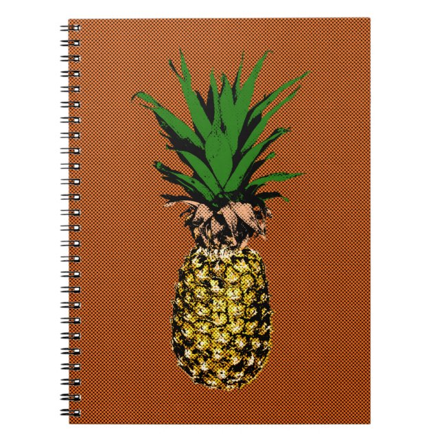 Pineapple Newsprint Notebook (Front)