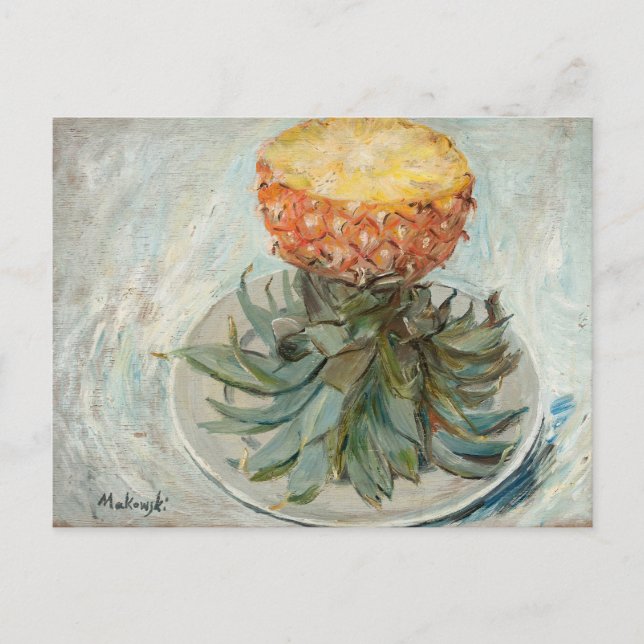 Pineapple on a Plate | Tadeusz Makowski Postcard (Front)