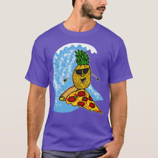 Pineapple On Pizza Surfing Surfers Summer Vacation T-Shirt