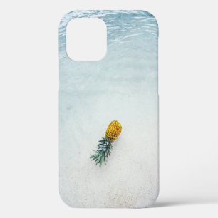 Pineapple on seashore iPhone 12 case