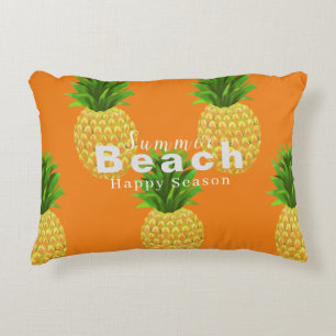 Pineapple Orange Accent Pillow
