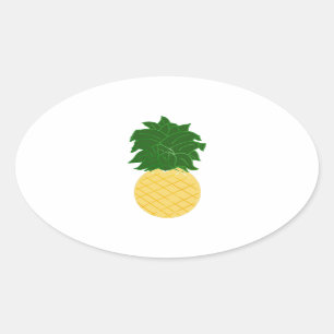 Pineapple Oval Sticker