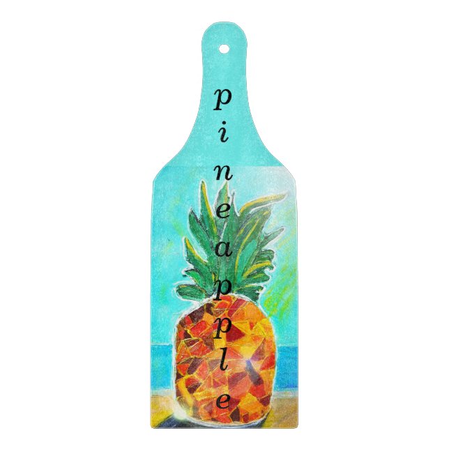 Pineapple Paddle Cutting Board (Front)