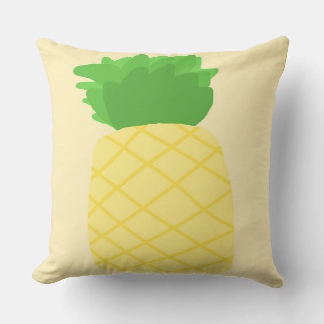 pineapple painting art cushion (Front)