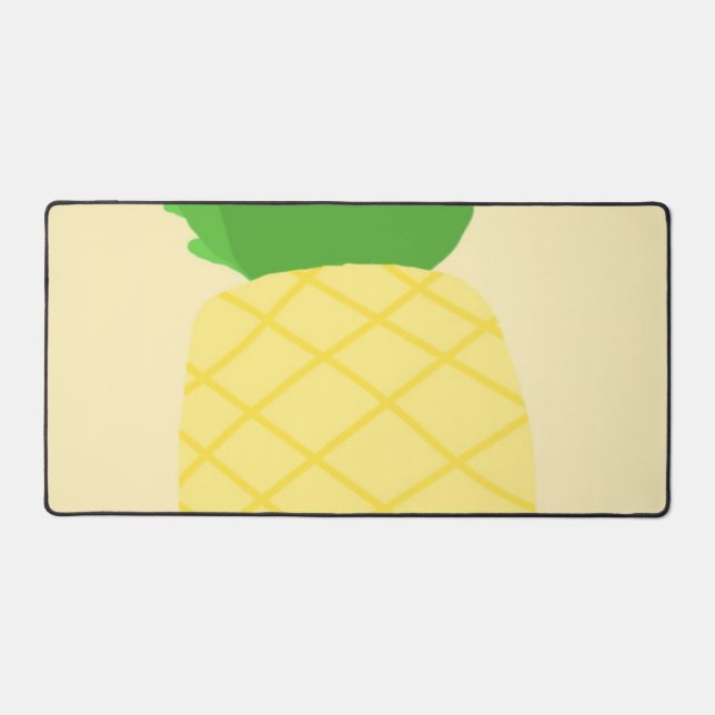 pineapple painting art desk mat (Front)
