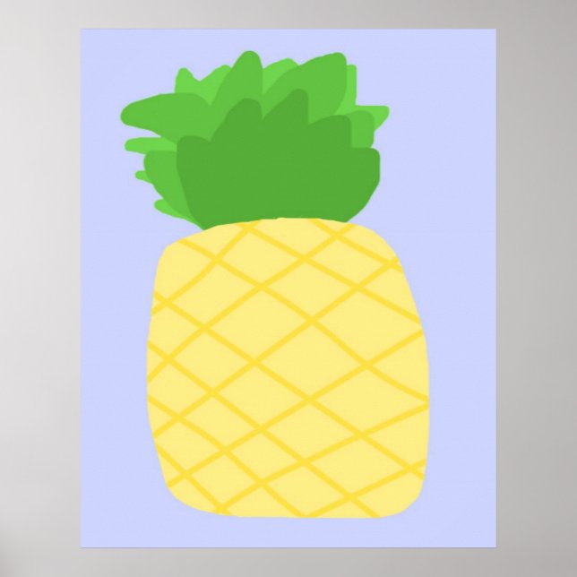 pineapple painting art poster (Front)
