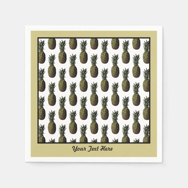 Pineapple Paper Napkins (Front)