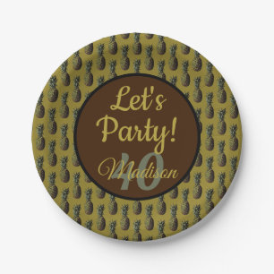 Pineapple Paper Plates
