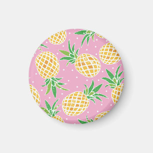 Pineapple Paradise: Tropical Pattern Magnet