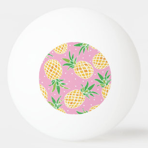 Pineapple Paradise: Tropical Pattern Ping Pong Ball