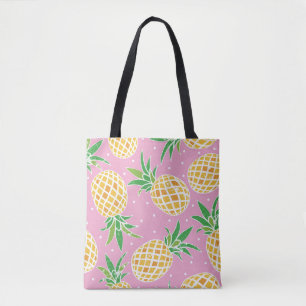 Pineapple Paradise: Tropical Pattern Tote Bag