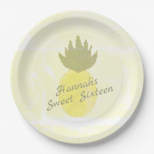 Pineapple Party Paper Plate