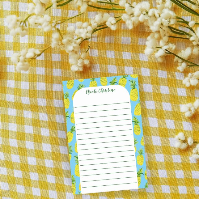 Pineapple Party Pattern CUSTOMIZE IT Watercolor Post-it Notes (Pineapple Party Pattern CUSTOMIZE IT Watercolor Post-it Notes
)