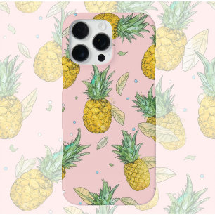Pineapple Party Tropical Fruit Pattern Cute iPhone 16 Pro Max Case