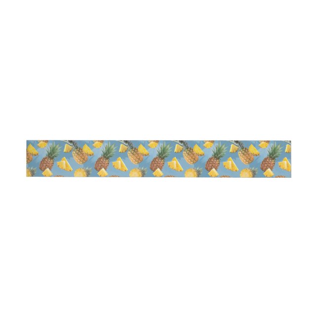 Pineapple Pattern 2 Wrap Around Label (Individual)