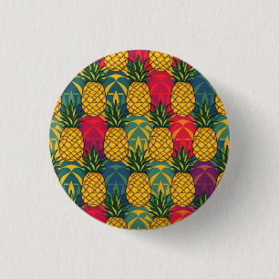 Pineapple Pattern 3 Cm Round Badge