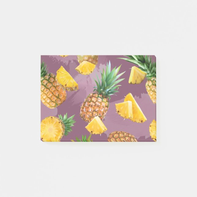 Pineapple Pattern 3 Post-it Notes (Front)