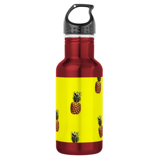 pineapple pattern 532 ml water bottle (Front)