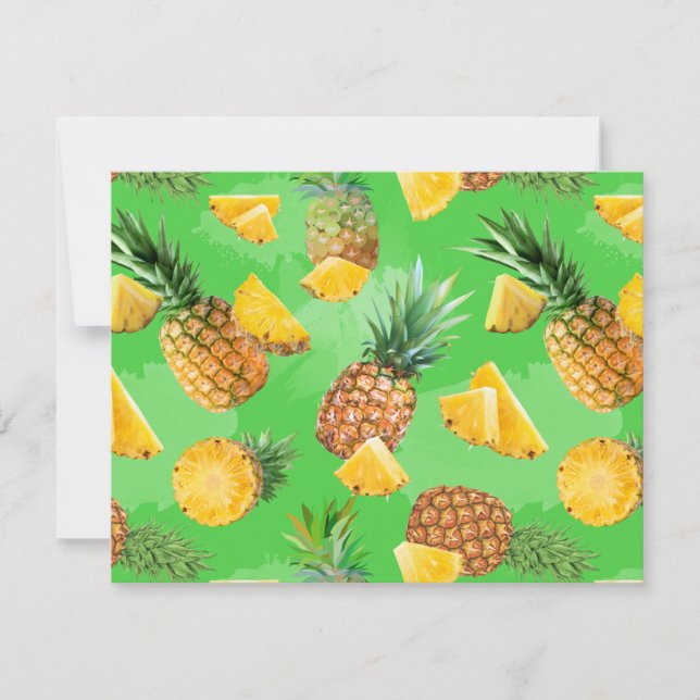 Pineapple Pattern 6 Card (Front)