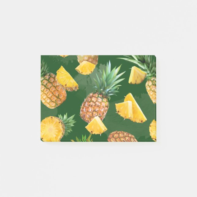 Pineapple Pattern 9 Post-it Notes (Front)