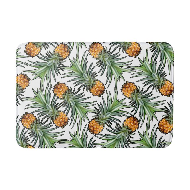 Pineapple Pattern Bath Mat (Front)