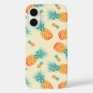 Pineapple Pattern iPhone 16 Case