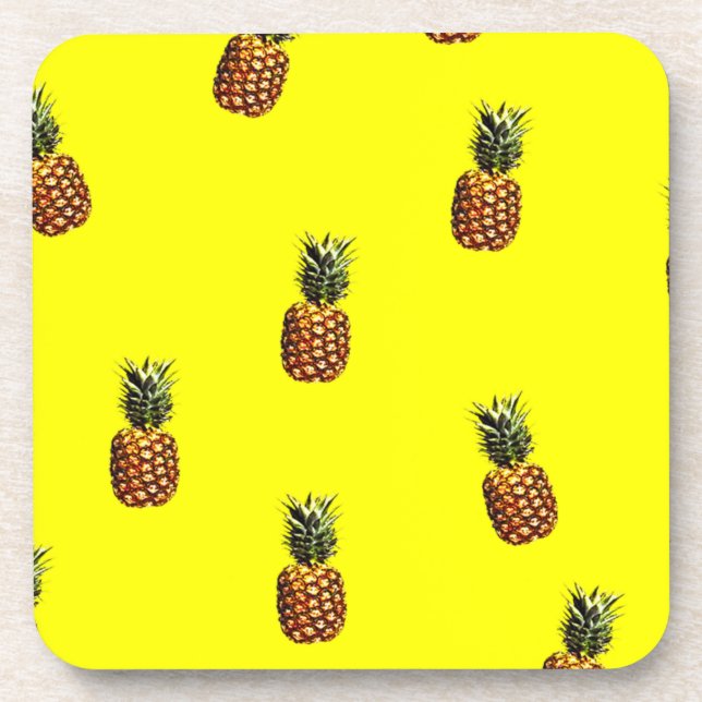 pineapple pattern coaster (Front)