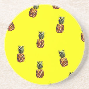 pineapple pattern coaster