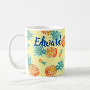 Pineapple Pattern Coffee Mug