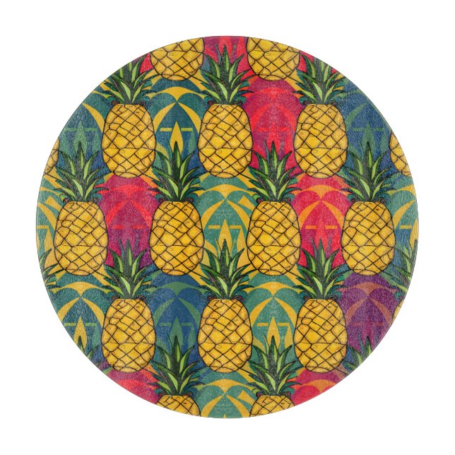 Pineapple Pattern  Cutting Board (Front)