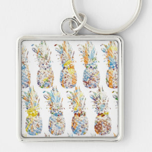 Pineapple Pattern Key Ring