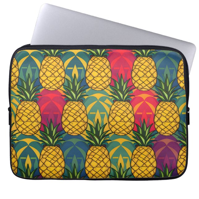 Pineapple Pattern  Laptop Sleeve (Front)