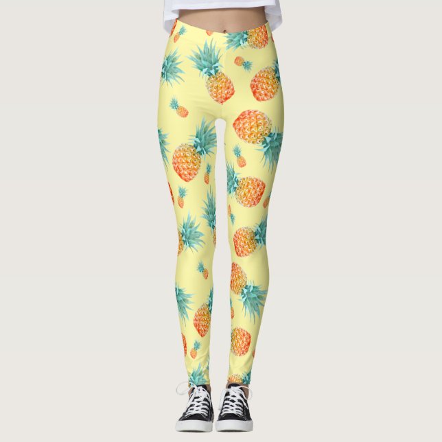 Pineapple Pattern Leggings (Front)