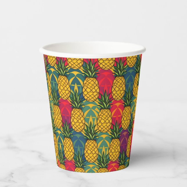 Pineapple Pattern  Paper Cups (Front)