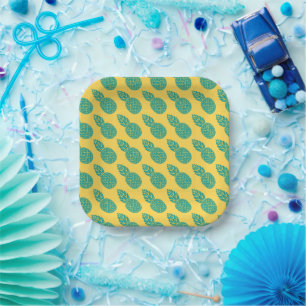 Pineapple Pattern Paper Plate