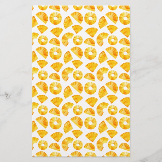 Pineapple Pattern Soap/Gift Wrapper | Linen Paper (Front)