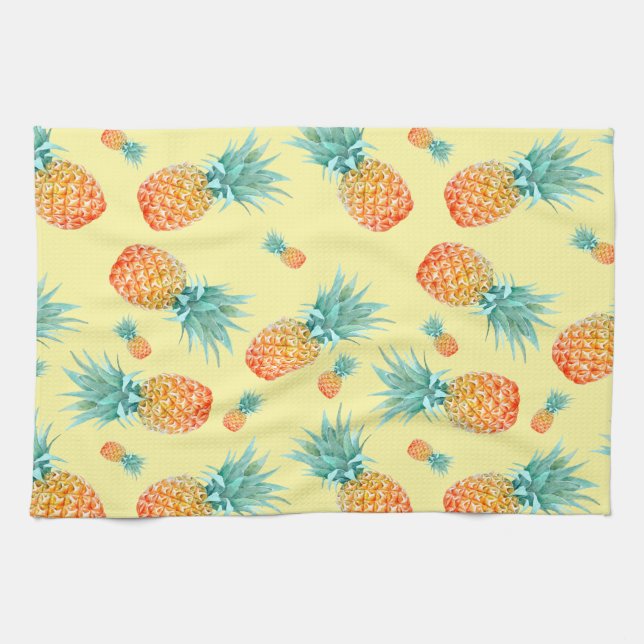Pineapple Pattern Tea Towel (Horizontal)