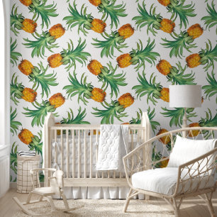 Pineapple Pattern Wallpaper