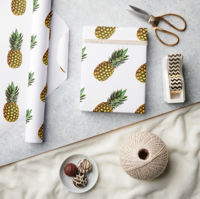 Pineapple pattern wrapping paper (Crafts)