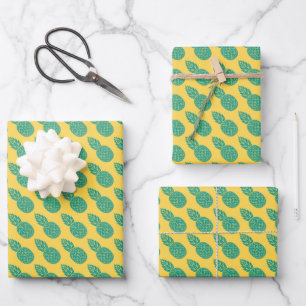 Pineapple Pattern Wrapping Paper Sheet