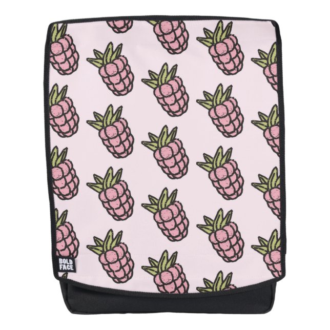 Pineapple Pattern Y2K Retro Funky Backpack (Front)