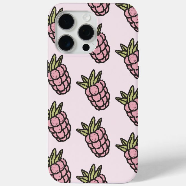 Pineapple Pattern Y2K Retro Funky Case-Mate iPhone Case (Back)