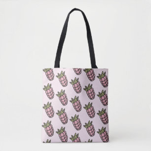 Pineapple Pattern Y2K Retro Funky Tote Bag