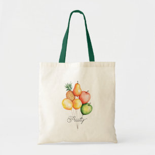 Pineapple Pear Fruits Balloon Tote Bag